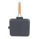 Gjutjärnspanna grill med fällbart handtag i trä, 24x24 cm |  |  |