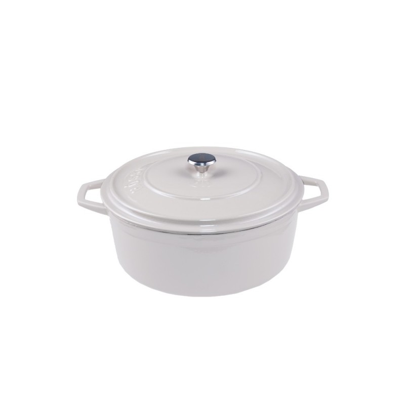 Djup gjutjärnsgryta Solagio, Ivory, Ф12 - 