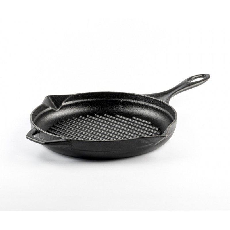Emaljerad gjutjärnspanna grill Solagio, Black Onyx, Ф24cm - 