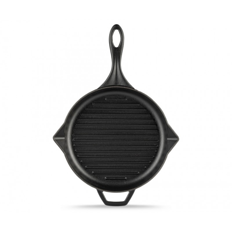 Emaljerad gjutjärnspanna grill Solagio, Black Onyx, Ф28cm - 